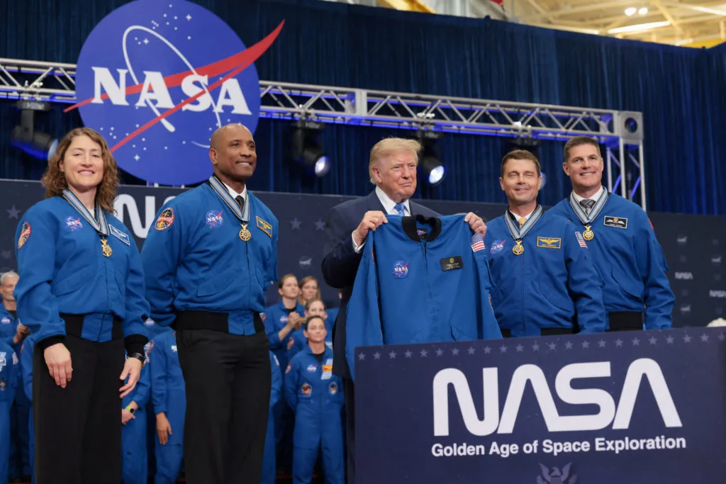 WATCH: Trump bestows Artemis II crew with Congressional Space Medal of Honor