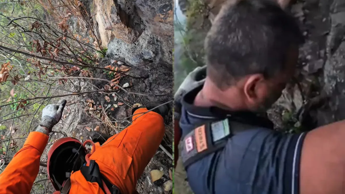 Vídeo: Turista escorrega ao tirar selfie e fica preso em penhasco por mais de 16 horas no TO (Foto: Reprodução/ Instagram)