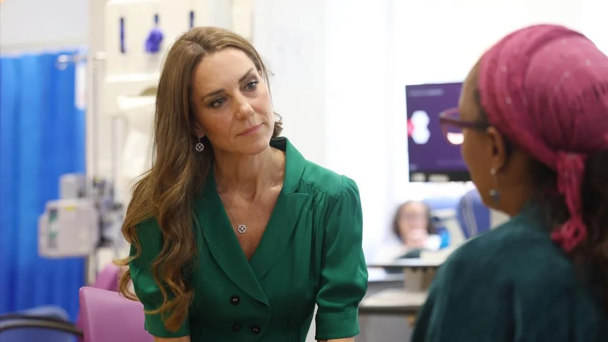 Kate visits hospital where she was treated for cancer