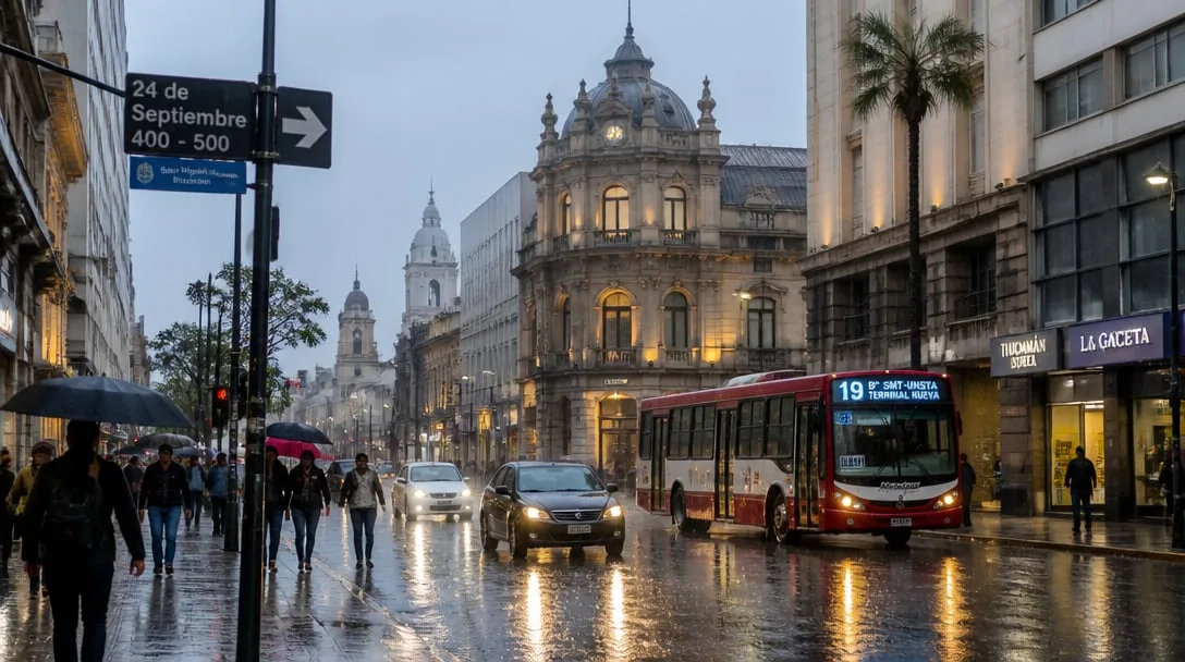 Clima en Tucumán hoy jueves 15 de octubre: lluvia moderada y cielo cubierto