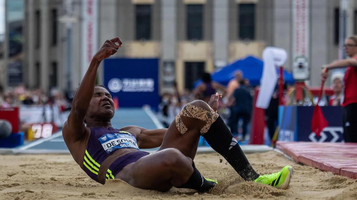 Liga Diamante: Agate de Sousa fica em segundo no salto em comprimento na etapa da Silésia