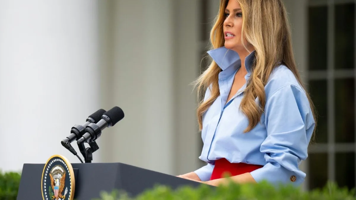 Melania Trump scherzt über Abwesenheit: „Ich habe gehört, Ihr habt mich vermisst“