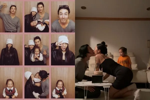 허니제이, 연하 ♥남편 생일날 3살 딸과 소박한 파티..'로맨틱 입맞춤' [핫피플]
