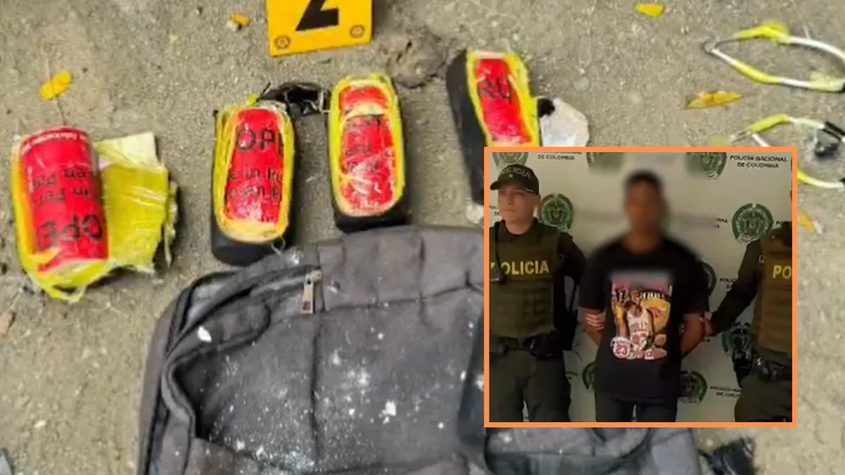 Policía frustra atentado en Cali y captura a tres integrantes de disidencias Farc con explosivos