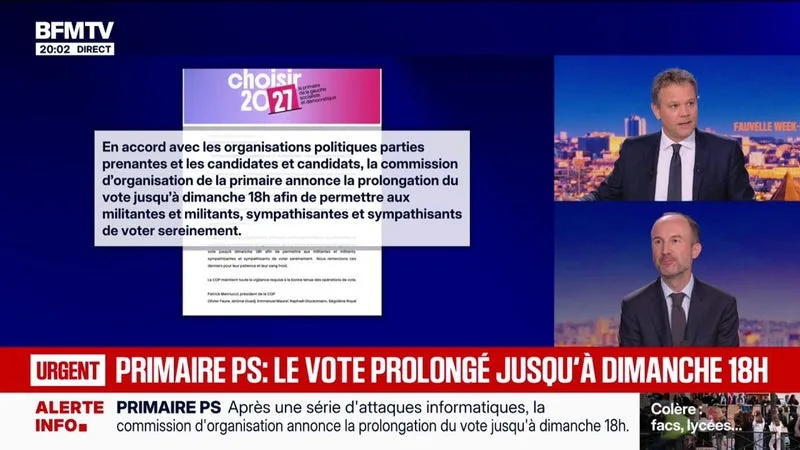 Primaire sociale-démocrate: le vote prolongé jusqu'à dimanche 18h, après une série d'attaques informatiques