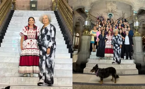 Clara Brugada da llaves de la CDMX a Angela Davis