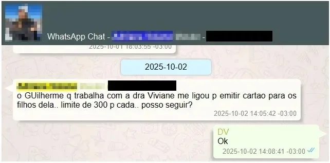 O que diz Moraes sobre os cartões do Master com limite de R$ 300 mil para os filhos