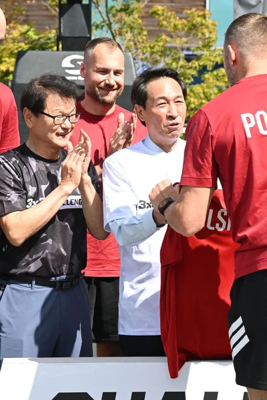“이 정도 규모의 국제대회였나? 깜짝 놀랐다!” 우상호 강원도지사의 특별한 홍천 방문…3x3농구 전폭적인 지지 약속 [홍천챌린저]