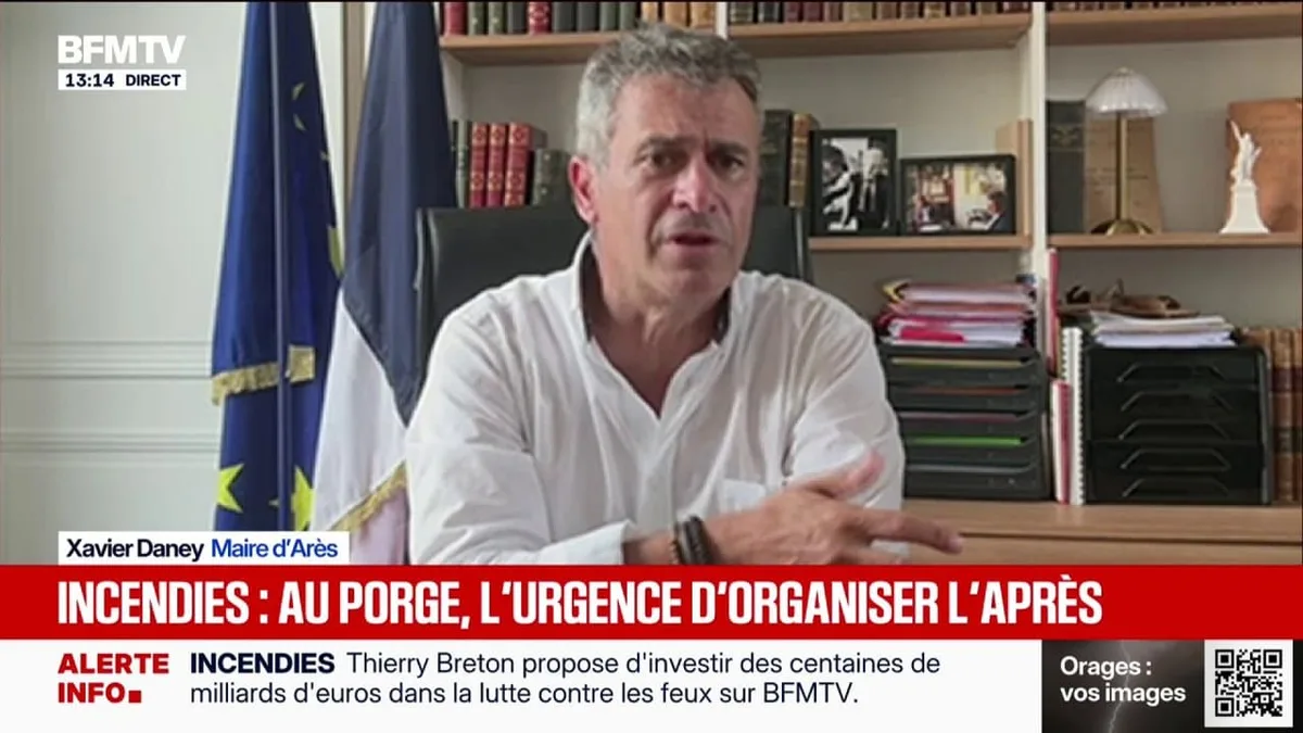 Incendies en Gironde: "La vie des habitants n'est plus la même", déplore le maire d'Arès