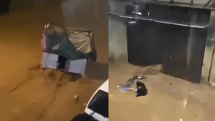 VIDEO SENSIBLE: Intensas lluvias provocaron la muerte de dos jóvenes en La Vega tras ser arrastradas por la corriente