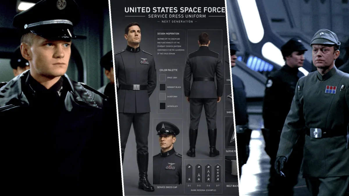 La tenue Space Force rêvée par Trump puise dans deux films qui désignent les méchants de l’histoire, et la référence passe mal