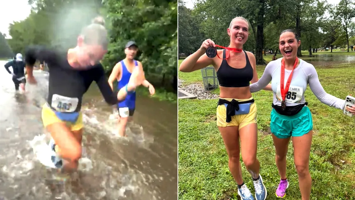 Heavy rain turns half-marathon into total soak-a-thon | The Moment