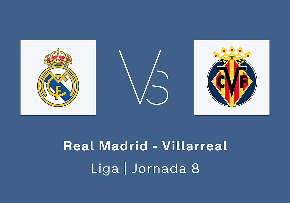 Estadísticas del Real Madrid - Villarreal de la jornada 8 de la Liga