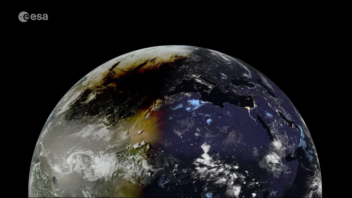 Pendant que nous regardions le ciel, les satellites ont filmé l’ombre de la Lune glisser sur la Terre