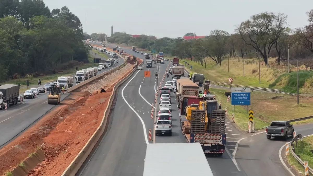 Nova fase de obras na Rodovia Washington Luís começa neste sábado na região de Rio Preto; veja como fica o trânsito