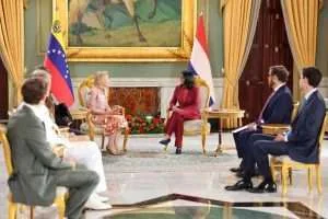 Presidenta Delcy Rodríguez recibió cartas credenciales de la embajadora de Países Bajos en Venezuela