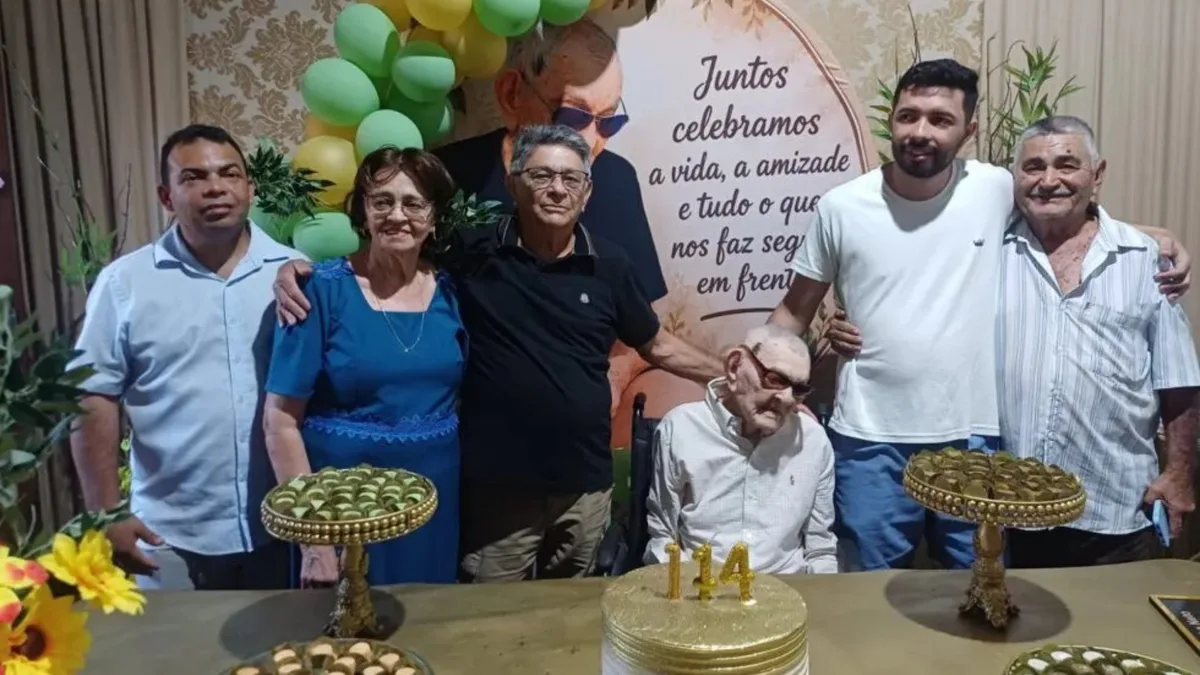 Família celebra 114 anos de homem mais velho do mundo: 'Estamos com a esperança de comemorar os 115'