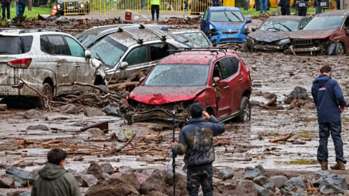 Mar de lama invade cidade no Chile e deixa cenário de ‘fim de mundo’; veja vídeos