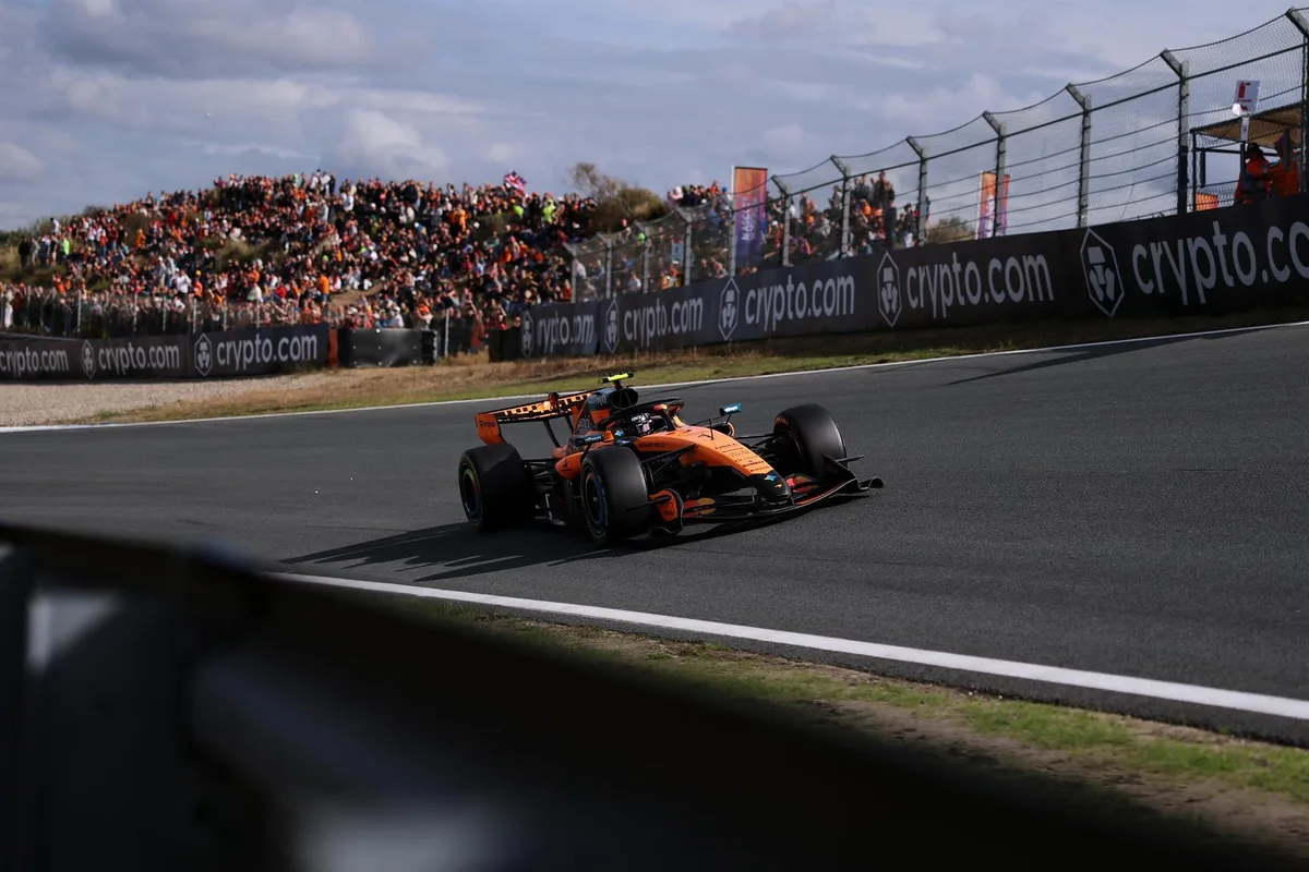 CORR. El inglés Lando Norris logra la 'pole' de Zandvoort bajo el chispeo final