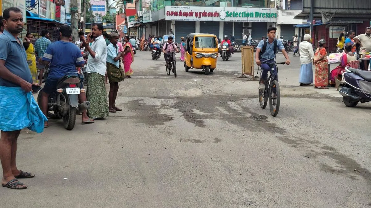 Uneven utility patches add to motorists’ woes in Tambaram