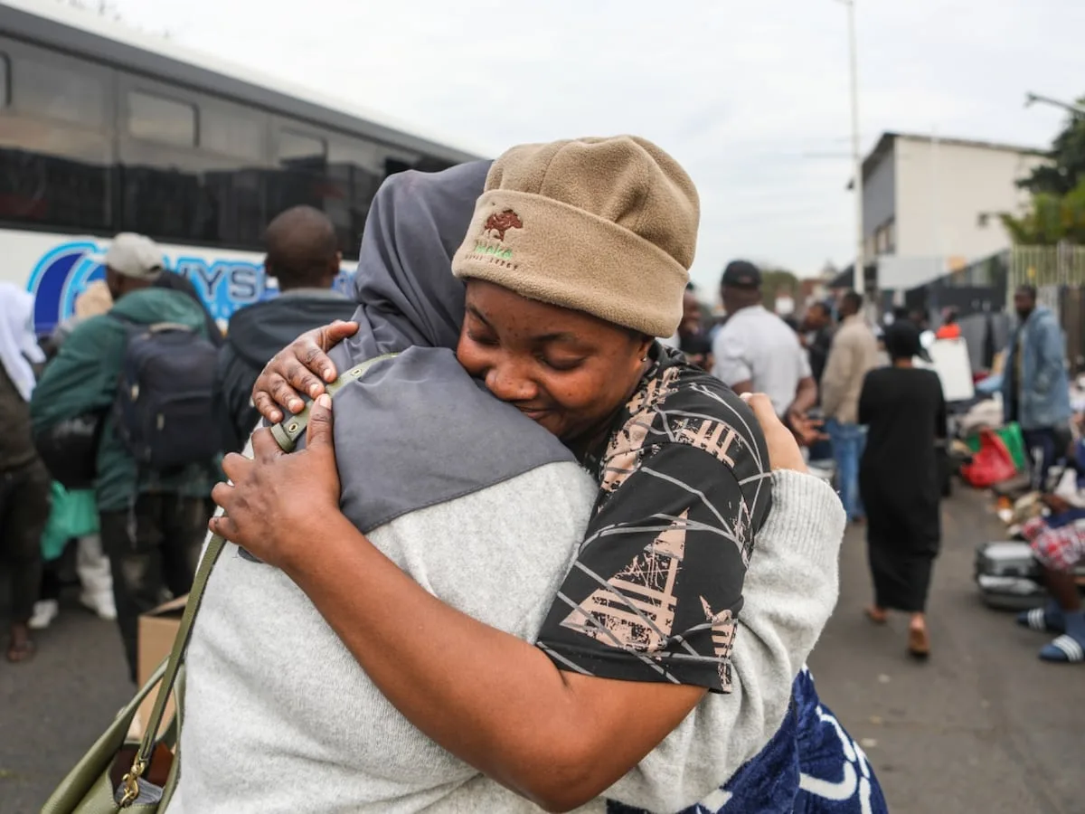 IN PICS | ‘Karma will get Jacinta,’ says refugee as home affairs move 278 people to Lindela