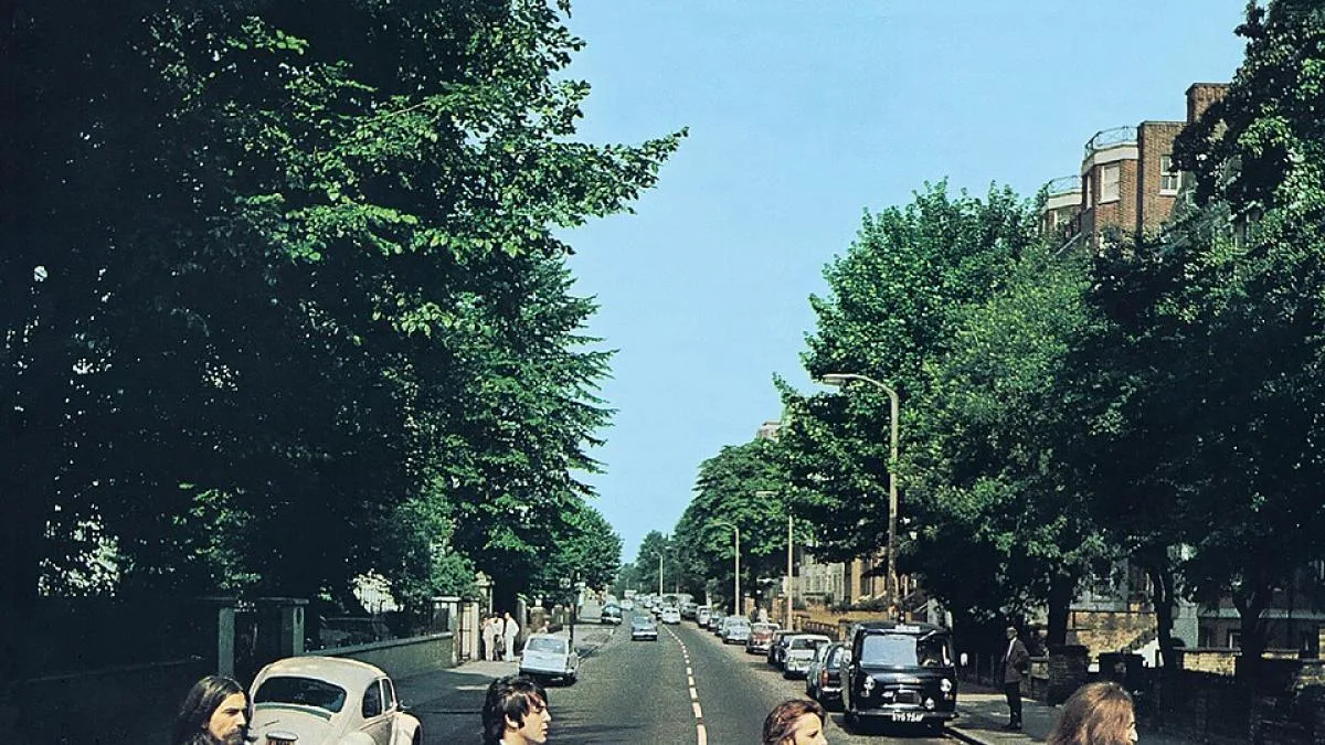 El trasfondo del paso de cebra de Abbey Road