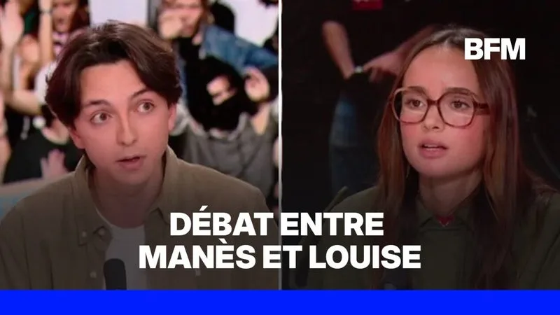 Mobilisation lycéenne et étudiante: débat entre Louise Montangon et Manès Nadel