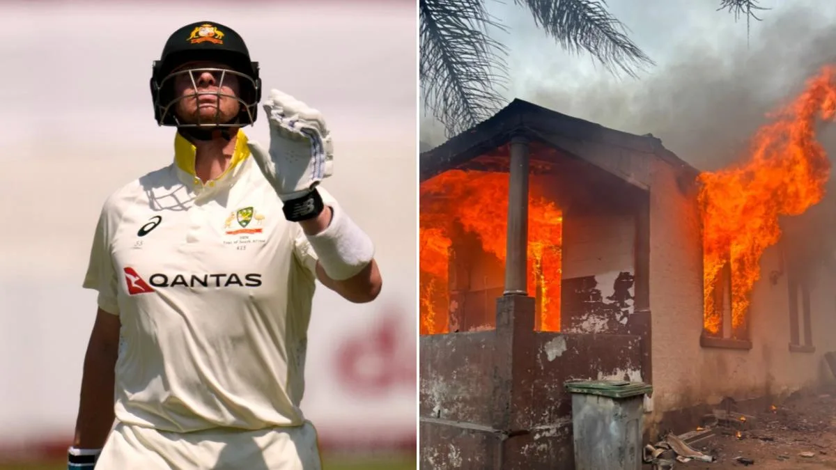 Riot police deployed kilometres from Australia-South Africa Test as buildings burn