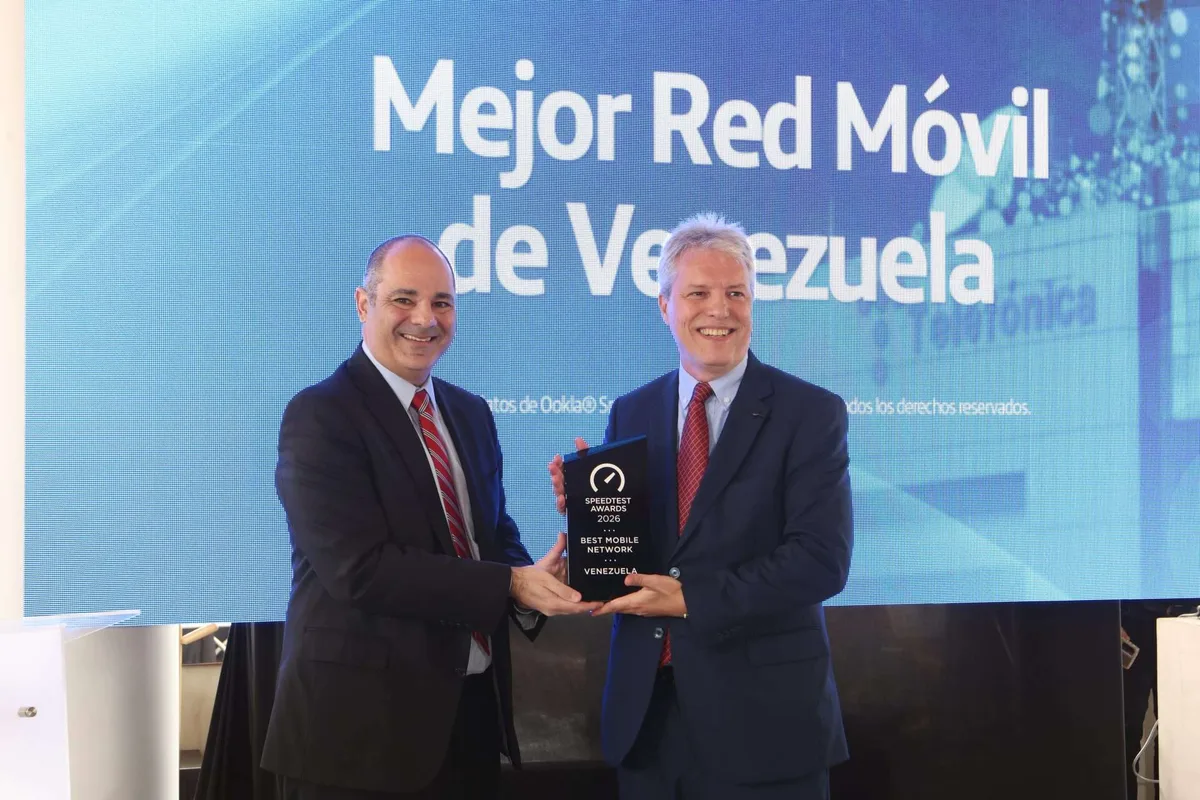 Ookla® entrega a Movistar el premio Mejor Red Móvil de Venezuela*
