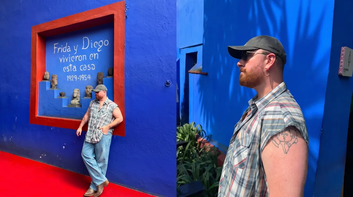 Sam Smith visita la Casa Azul de Frida Kahlo “Hago una peregrinación artística personal aquí cada vez que vengo a México”