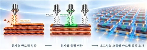 원자 바꿔 2D 반도체 소재 자유자재로…차세대 고성능 소자 구현