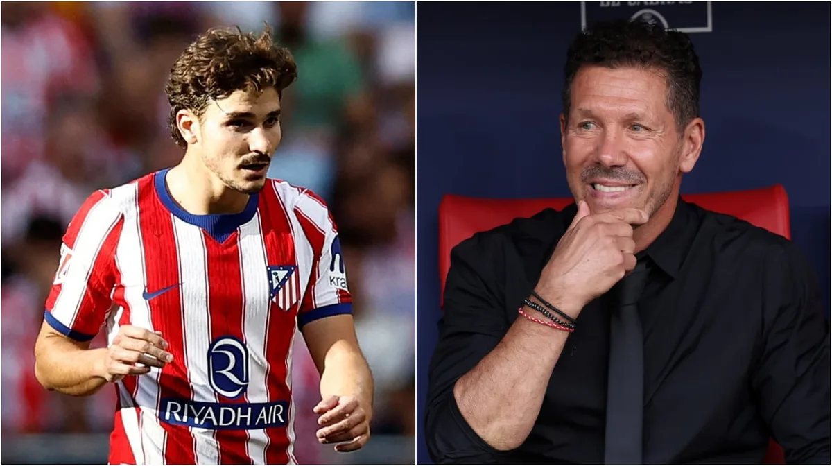 Diego Simeone reveló por qué Julián Álvarez se fue de la cancha sin saludar a los hinchas del Atlético Madrid