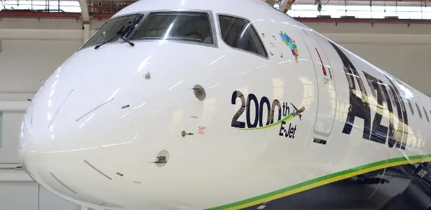 Embraer entrega 2.000º E-Jet, da 3ª família de aviões mais vendida do mundo