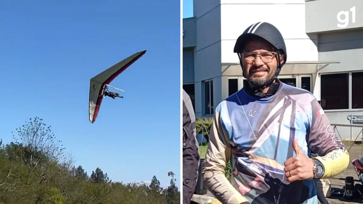 Piloto que caiu com asa-delta segue internado 10 dias após o acidente