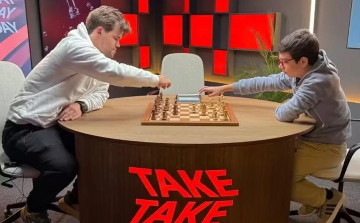 Argentino de 12 anos vence o melhor do mundo no xadrez
