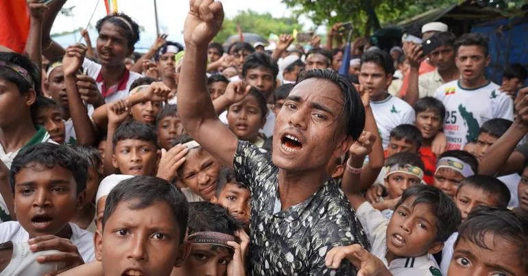 Myanmar. Dezenas de milhares de rohingya protestam