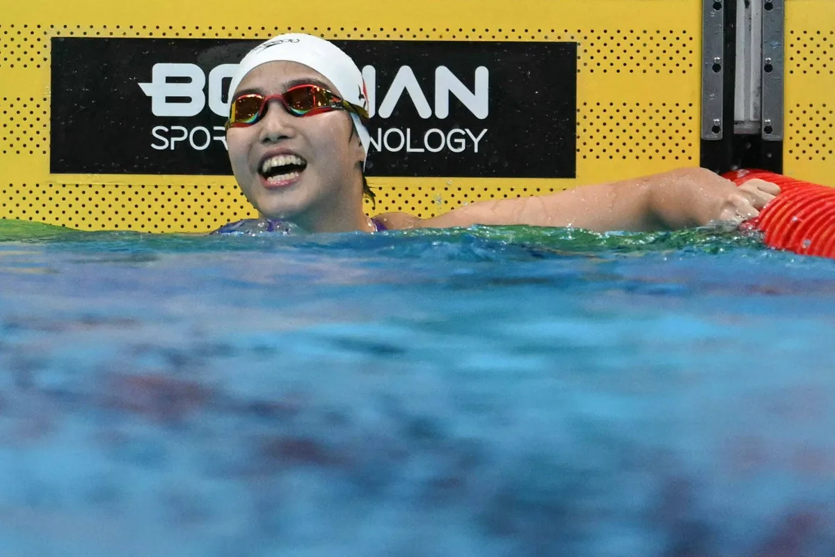 China’s 13-year-old Yu smashes Asian record for stunning 200m medley gold