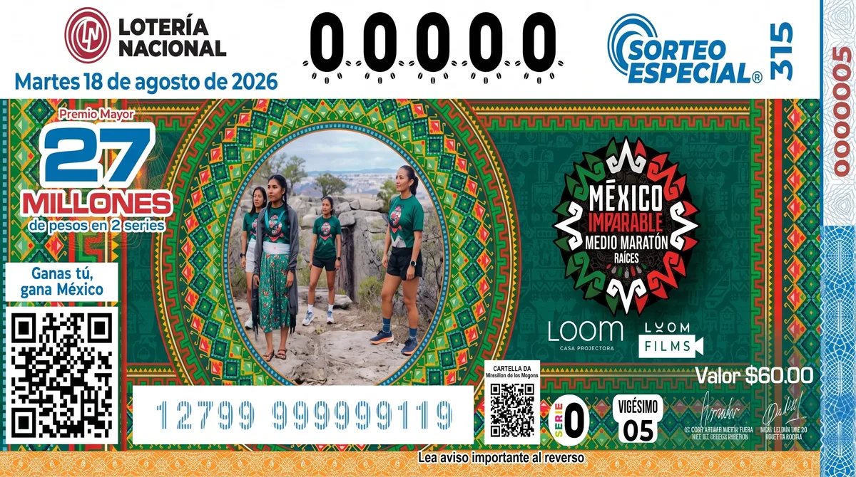 Sorteo Especial 315: Resultados martes 18 de agosto del 2026 de la Lotería Nacional