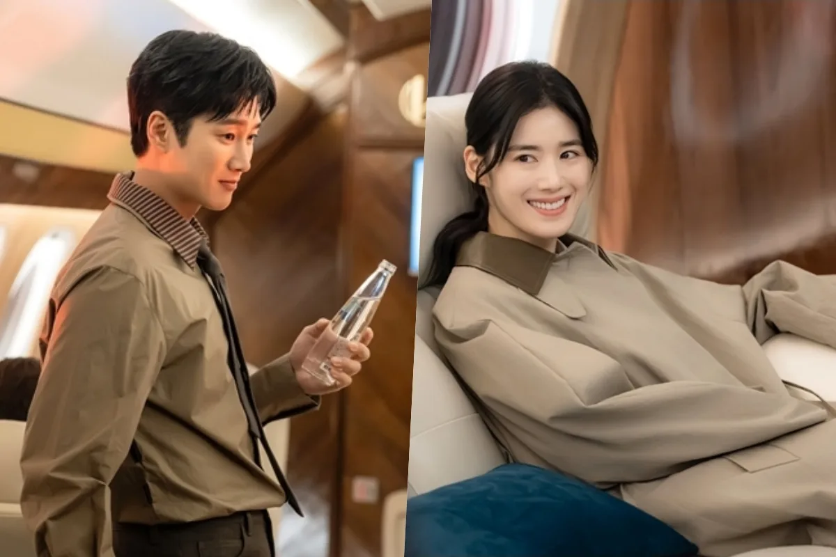 Jung Eun Chae Makes Herself At Home On Ahn Bo Hyun’s Private Jet In “Flex X Cop 2”