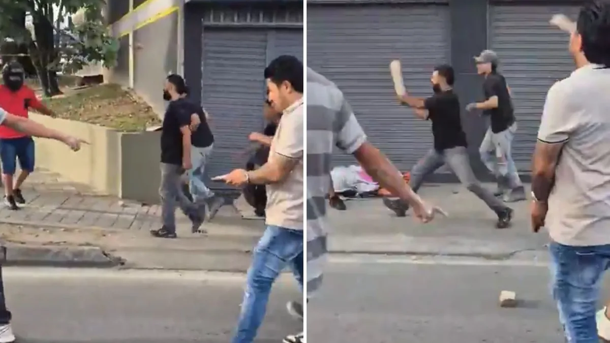 En video quedó registrado como presunto ladrón se salvó de morir tras comunidad agarrarlo a golpes en Pereira