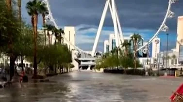 Flut in der Wüstenstadt - Las Vegas versinkt in den Fluten
