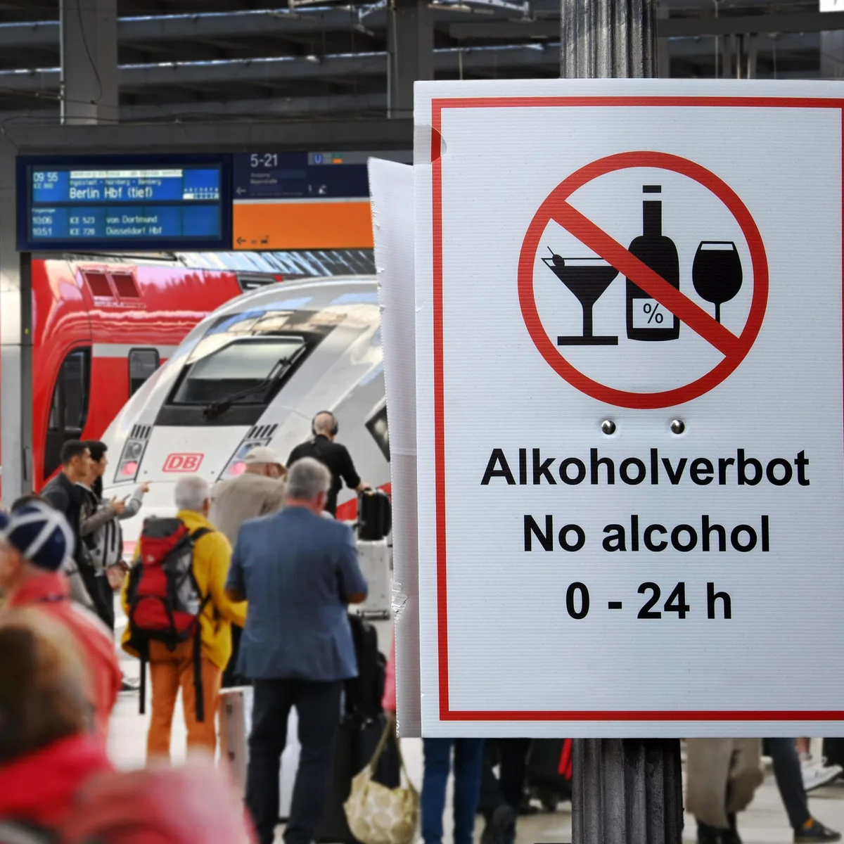 Deutsche Bahn - Alkoholverbot ab heute auch auf Bahnhöfen in Berlin, Kiel und Braunschweig
