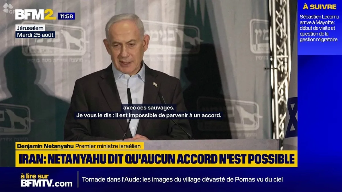 Benjamin Netanyahu sur l'Iran: "Je doute qu'un accord puisse être conclu avec ces sauvages"