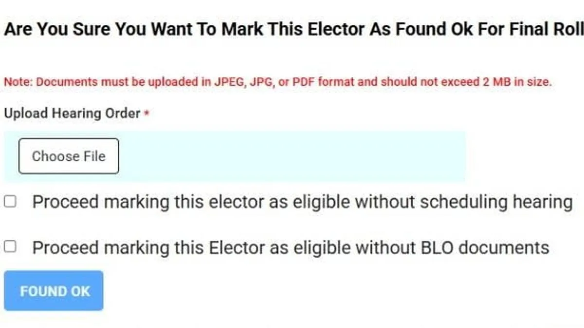 EC explains new ERONET options for SIR notice disposal to EROs through demo video; no written instructions yet
