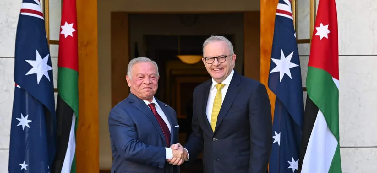 A king's first Australia visit in a decade strengthens ties. But a bigger challenge looms