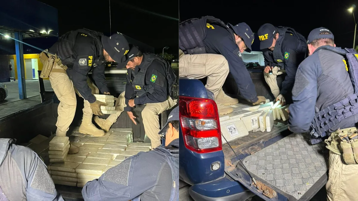 475 kg de cocaína apreendidos: odor da droga e nervosismo do motorista levaram à revista de caminhão com lanterna queimada