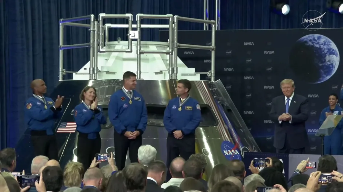 President Trump gives Artemis II moon astronauts the Congressional Space Medal of Honor