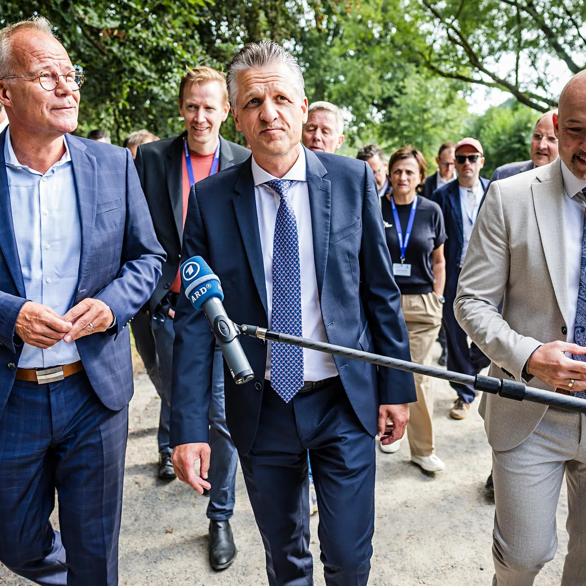 Themen Rente und Pflege - Fraktionsspitzen betonen bei Münsteraner Treffen Kompromissbereitschaft
