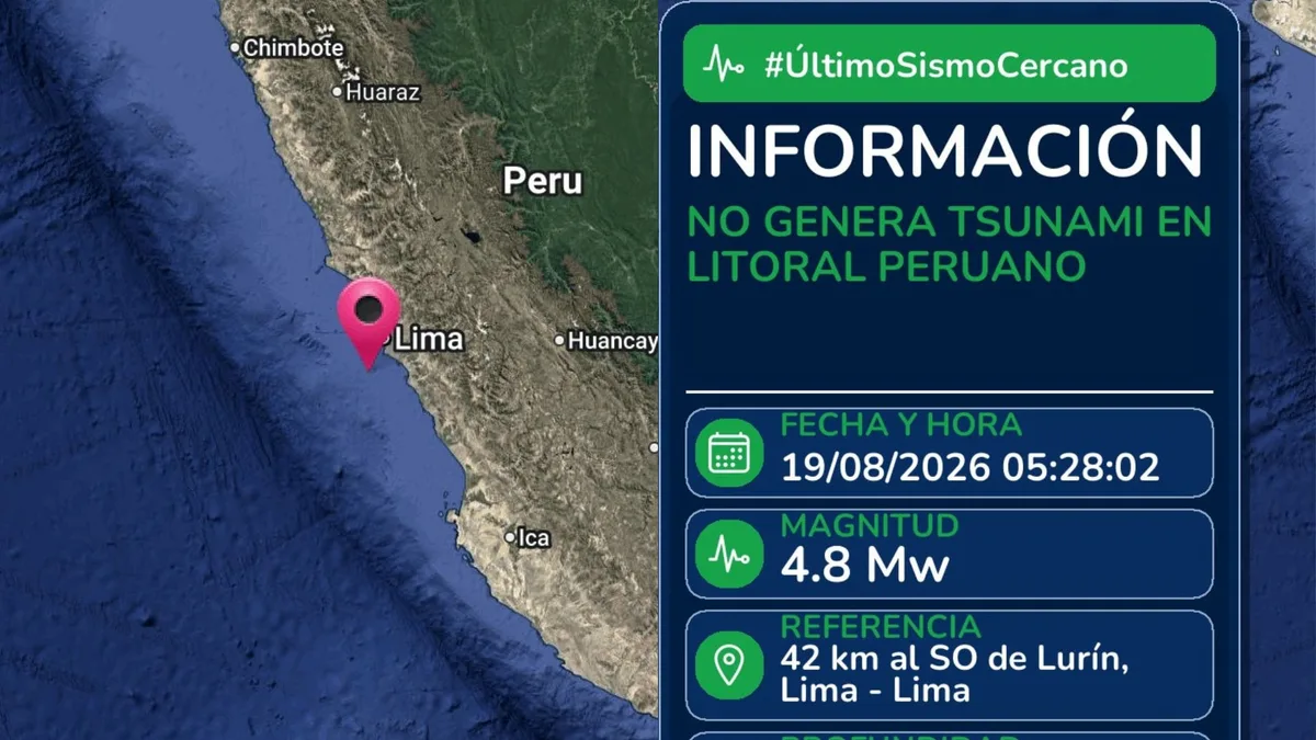 Sismo sacude Lima hoy 19 de agosto: la respuesta oficial de la Marina de Guerra ante el temor de tsunami