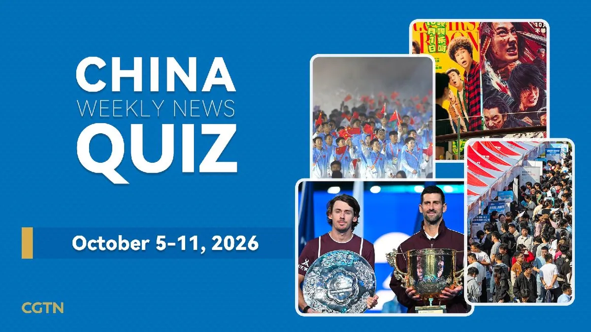 China Weekly News Quiz: October 5-11, 2026
